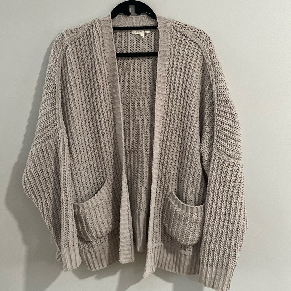 ECU Miracle Knit Grey Sweater
